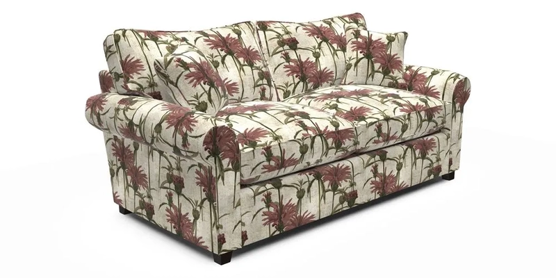 Waverley 3 Seater Sofa Bed in wo Tone Plain Biscuit