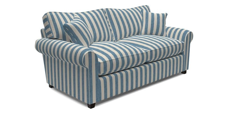 Waverley 3 Seater Sofa Bed in wo Tone Plain Biscuit