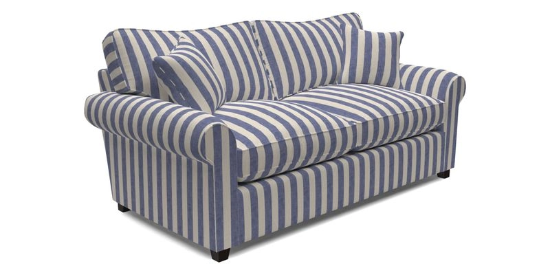 Waverley 3 Seater Sofa Bed in wo Tone Plain Biscuit