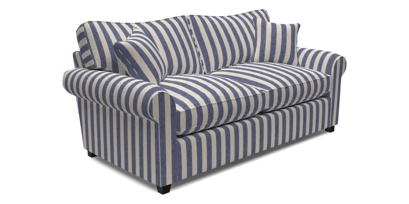 Waverley 3 Seater Sofa Bed in wo Tone Plain Biscuit