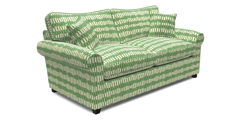 Waverley 3 Seater Sofa Bed in wo Tone Plain Biscuit