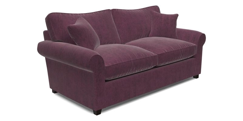 Waverley 3 Seater Sofa Bed in wo Tone Plain Biscuit