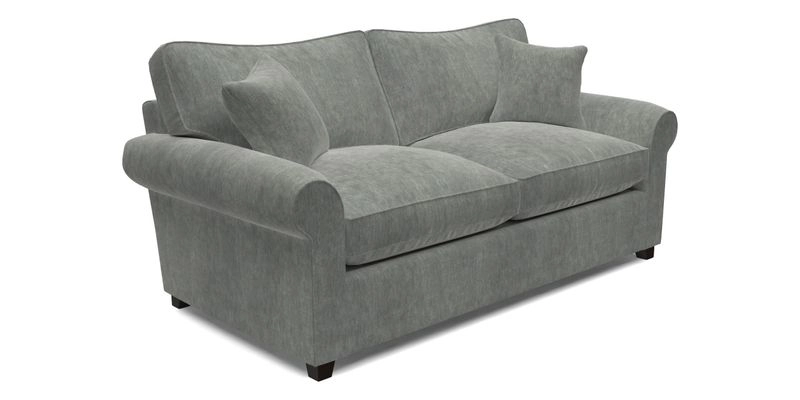 Waverley 3 Seater Sofa Bed in wo Tone Plain Biscuit