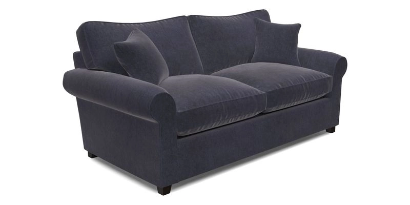 Waverley 3 Seater Sofa Bed in wo Tone Plain Biscuit