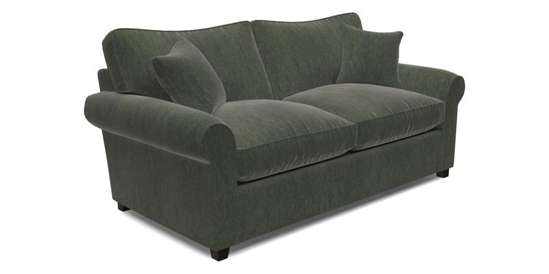 Waverley 3 Seater Sofa Bed in wo Tone Plain Biscuit