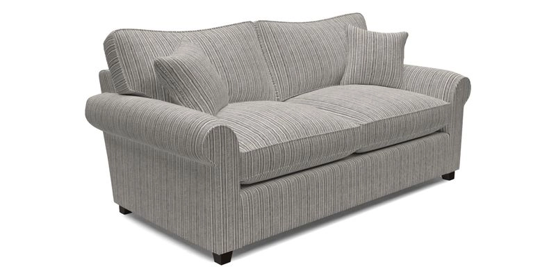 Waverley 3 Seater Sofa Bed in wo Tone Plain Biscuit