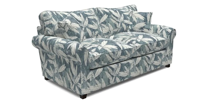 Waverley 3 Seater Sofa Bed in wo Tone Plain Biscuit