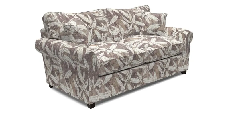 Waverley 3 Seater Sofa Bed in wo Tone Plain Biscuit