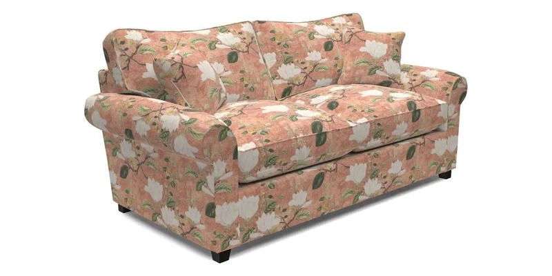 Waverley 3 Seater Sofa Bed in wo Tone Plain Biscuit