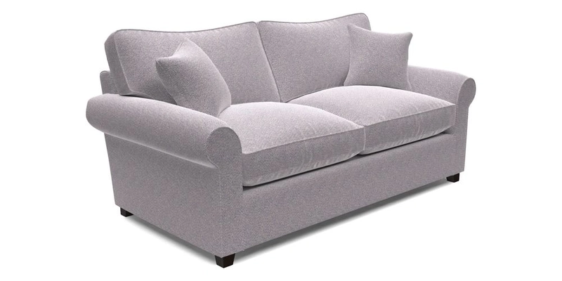 Waverley 3 Seater Sofa Bed in wo Tone Plain Biscuit