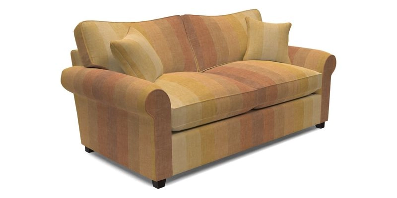 Waverley 3 Seater Sofa Bed in wo Tone Plain Biscuit