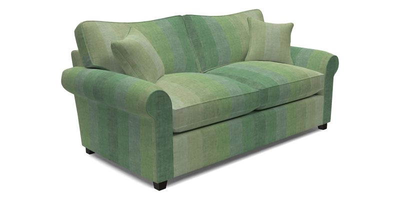 Waverley 3 Seater Sofa Bed in wo Tone Plain Biscuit