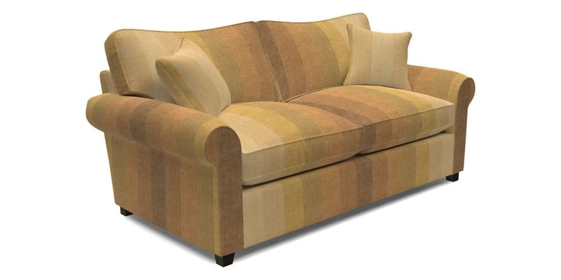 Waverley 3 Seater Sofa Bed in wo Tone Plain Biscuit
