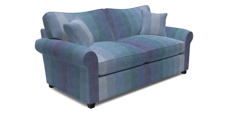 Waverley 3 Seater Sofa Bed in wo Tone Plain Biscuit