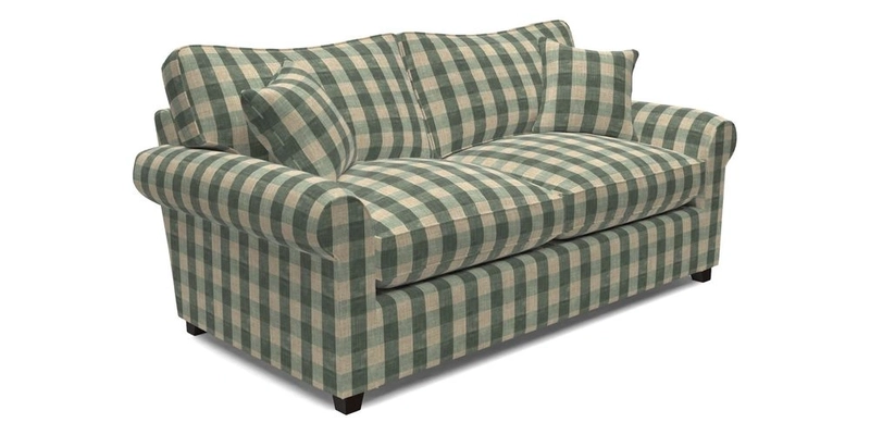 Waverley 3 Seater Sofa Bed in wo Tone Plain Biscuit