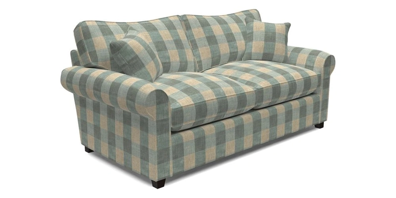 Waverley 3 Seater Sofa Bed in wo Tone Plain Biscuit