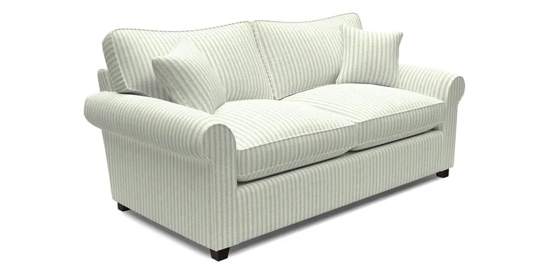 Waverley 3 Seater Sofa Bed in wo Tone Plain Biscuit