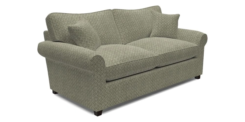 Waverley 3 Seater Sofa Bed in wo Tone Plain Biscuit