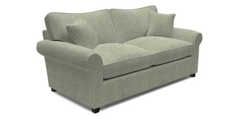 Waverley 3 Seater Sofa Bed in wo Tone Plain Biscuit