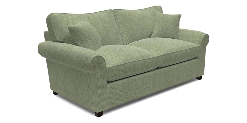 Waverley 3 Seater Sofa Bed in wo Tone Plain Biscuit