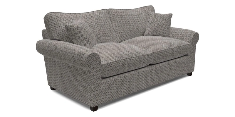 Waverley 3 Seater Sofa Bed in wo Tone Plain Biscuit