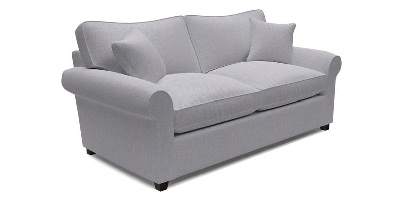 Waverley 3 Seater Sofa Bed in wo Tone Plain Biscuit