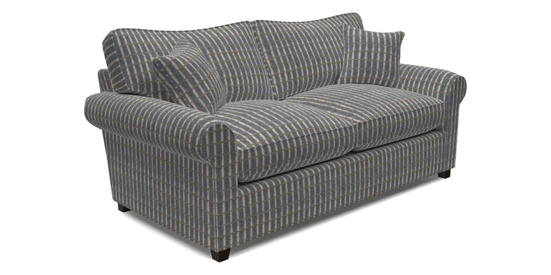 Waverley 3 Seater Sofa Bed in wo Tone Plain Biscuit
