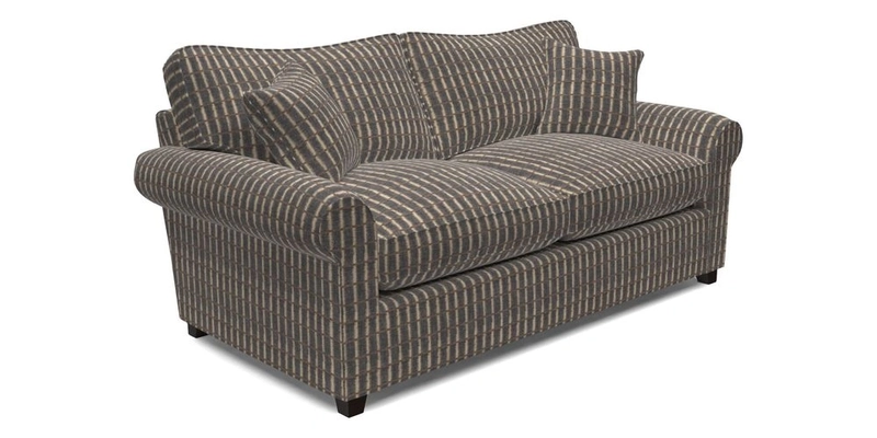 Waverley 3 Seater Sofa Bed in wo Tone Plain Biscuit