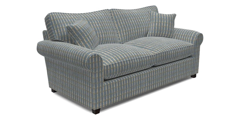 Waverley 3 Seater Sofa Bed in wo Tone Plain Biscuit