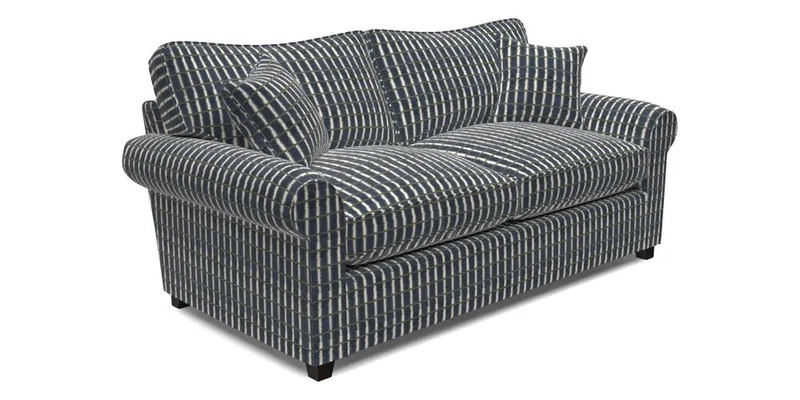 Waverley 3 Seater Sofa Bed in wo Tone Plain Biscuit
