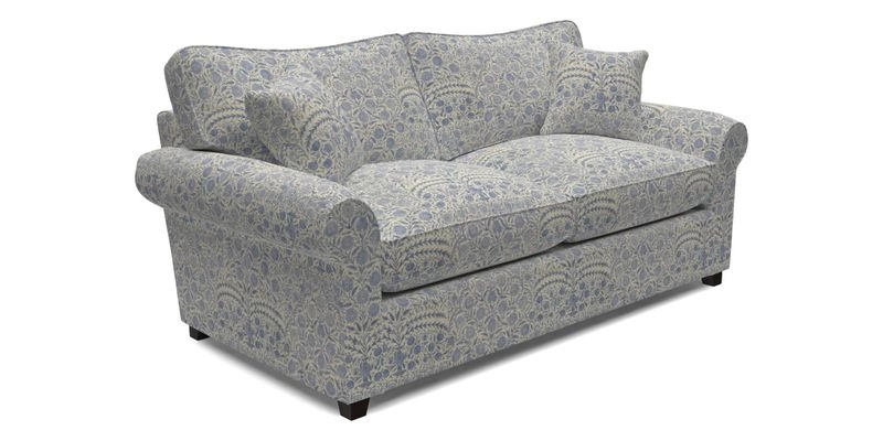Waverley 3 Seater Sofa Bed in wo Tone Plain Biscuit