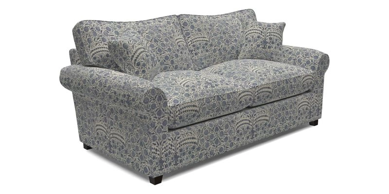 Waverley 3 Seater Sofa Bed in wo Tone Plain Biscuit