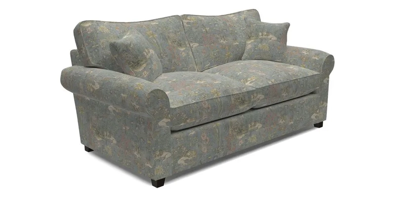 Waverley 3 Seater Sofa Bed in wo Tone Plain Biscuit