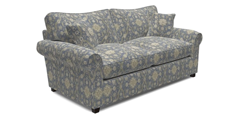 Waverley 3 Seater Sofa Bed in wo Tone Plain Biscuit