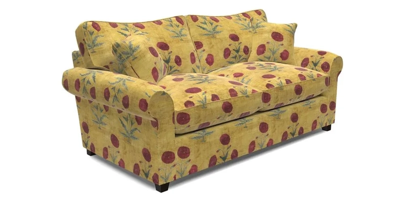 Waverley 3 Seater Sofa Bed in wo Tone Plain Biscuit