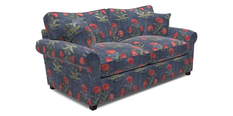 Waverley 3 Seater Sofa Bed in wo Tone Plain Biscuit