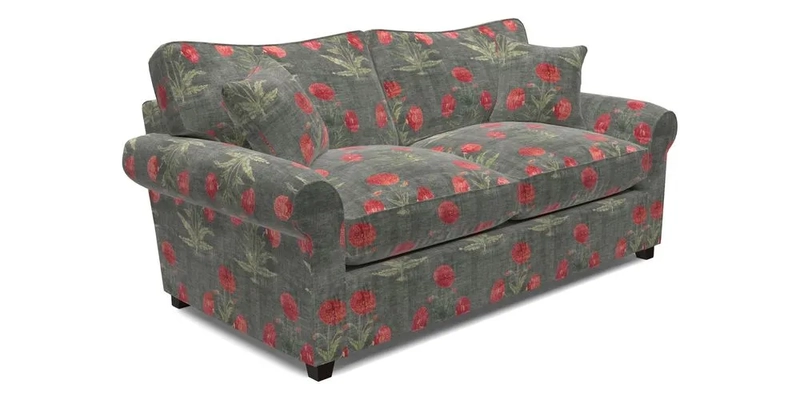 Waverley 3 Seater Sofa Bed in wo Tone Plain Biscuit