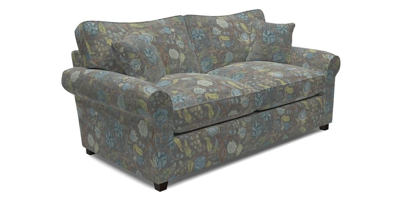 Waverley 3 Seater Sofa Bed in wo Tone Plain Biscuit