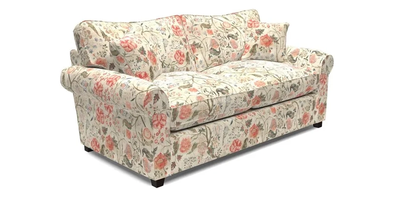 Waverley 3 Seater Sofa Bed in wo Tone Plain Biscuit