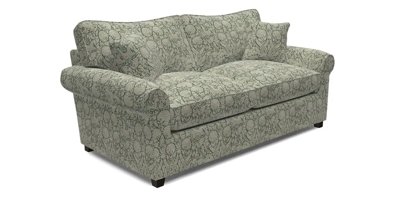 Waverley 3 Seater Sofa Bed in wo Tone Plain Biscuit