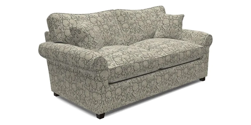 Waverley 3 Seater Sofa Bed in wo Tone Plain Biscuit