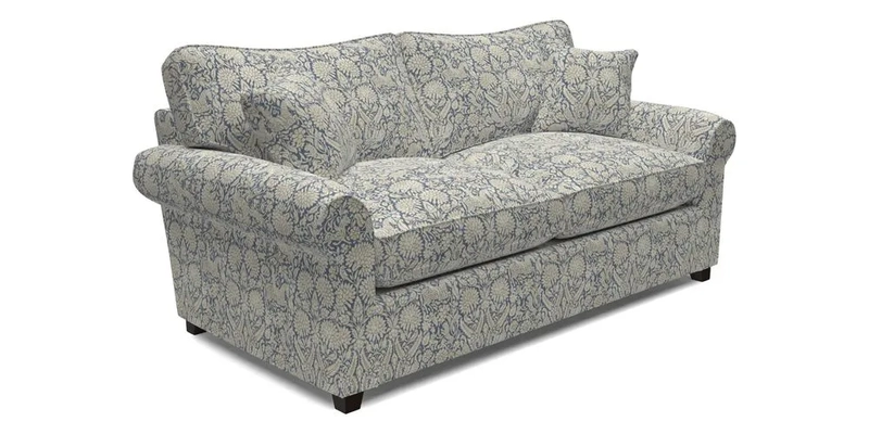 Waverley 3 Seater Sofa Bed in wo Tone Plain Biscuit