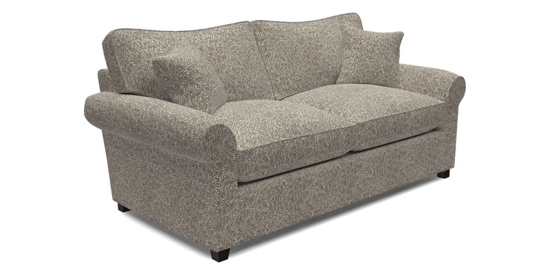 Waverley 3 Seater Sofa Bed in wo Tone Plain Biscuit