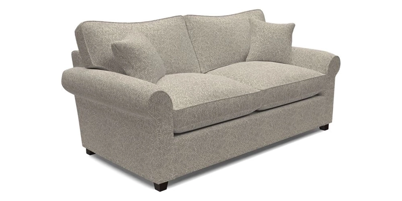 Waverley 3 Seater Sofa Bed in wo Tone Plain Biscuit
