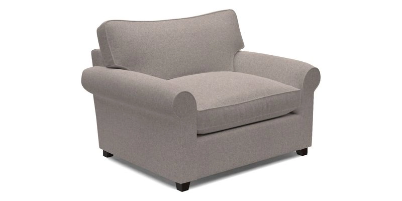 Waverley Snuggler Sofa Bed in wo Tone Plain Biscuit