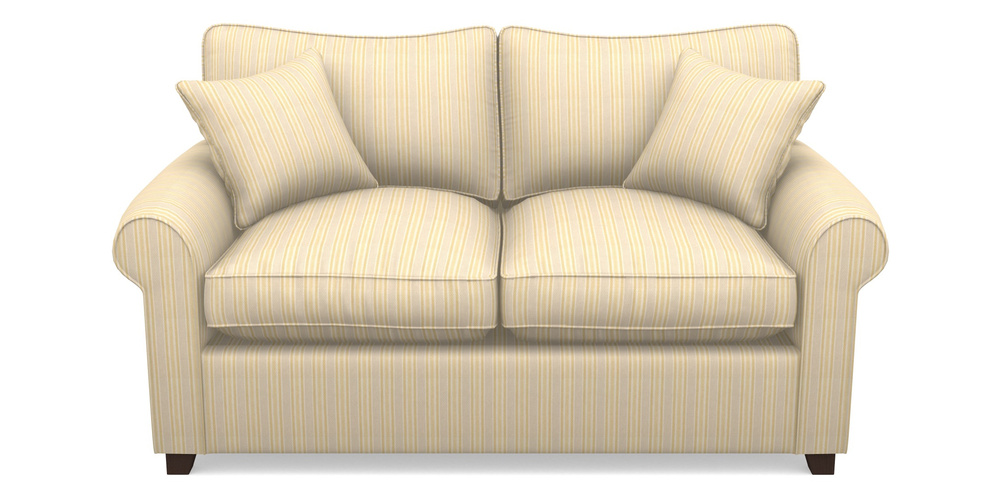 Product photograph of Waverley Sofa Bed 2 Seater Sofa Bed In Cloth 22 - Racing Stripes Ayr - Lemon from Sofas and Stuff Limited