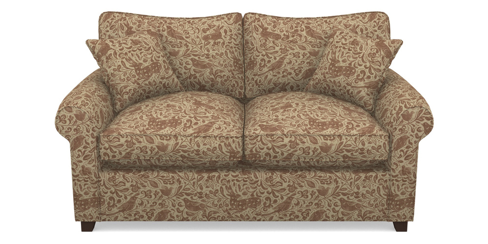 Product photograph of Waverley Sofa Bed 2 Seater Sofa Bed In V A Drawn From Nature - Bird And Rabbit - Terracotta from Sofas and Stuff Limited