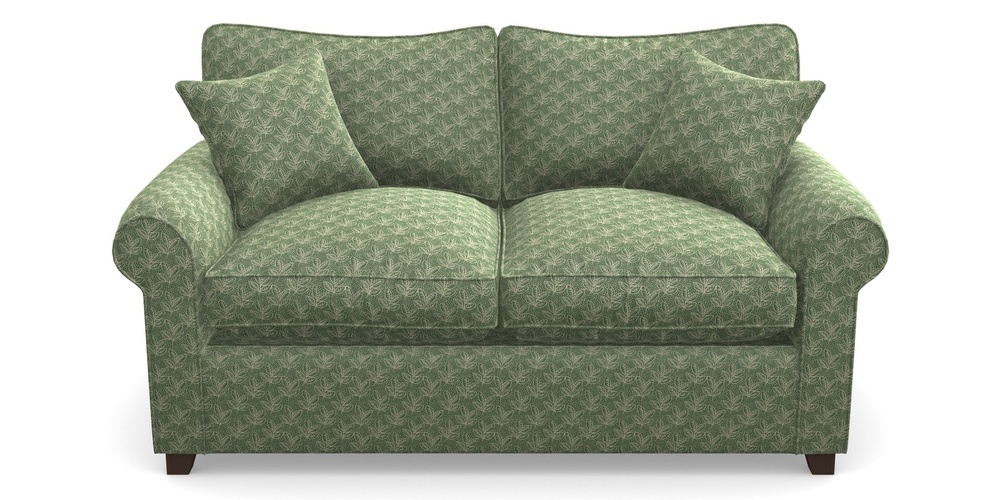 Product photograph of Waverley Sofa Bed 2 Seater Sofa Bed In Cloth 21 - Decorative Leaf - Forest from Sofas and Stuff Limited