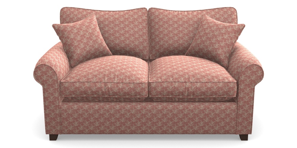 Product photograph of Waverley Sofa Bed 2 Seater Sofa Bed In Cloth 21 - Decorative Leaf - Ginger Snap from Sofas and Stuff Limited