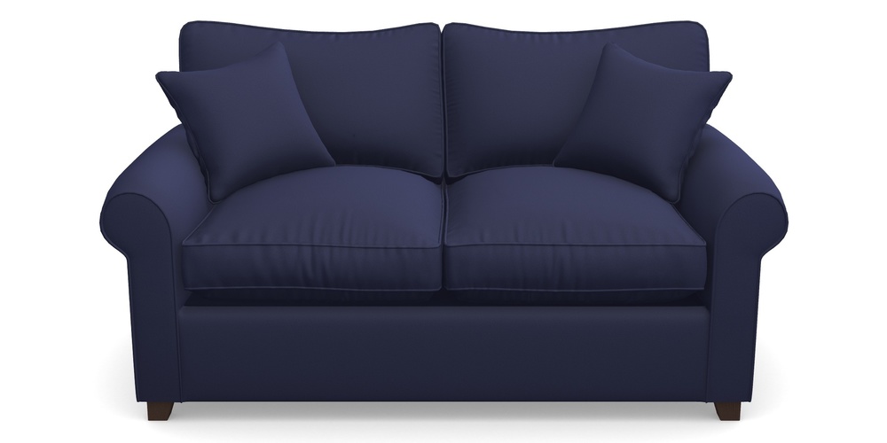Product photograph of Waverley Sofa Bed 2 Seater Sofa Bed In Clever Glossy Velvet - Navy from Sofas and Stuff Limited